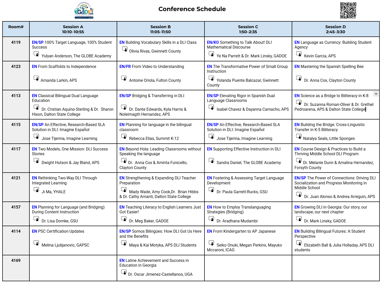 GaDII-2026-Schedule